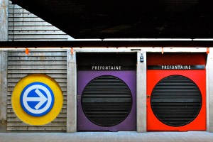 Signage at Prefontaine metro